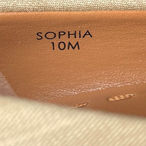 TAHARI “Sophia” Tan/Snakeskin Print, Platform Pumps. Size 10 M. - Picture 7 of 7